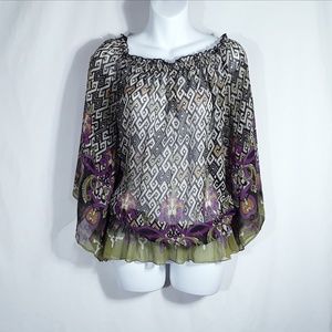 Sunny Leigh Tops - Bell Sleeve Blouse Hippie Boho Peasant Top Sunny Leigh Tops - Bell Sleeve Blouse Hippie Boho Peasant Top
